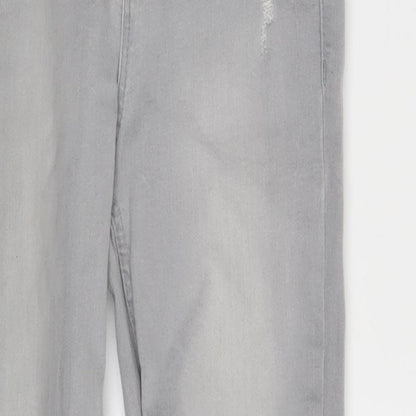 New Look Womens Grey  Denim Skinny Jeans Size 8 L24 in