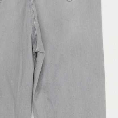 New Look Womens Grey  Denim Skinny Jeans Size 8 L24 in
