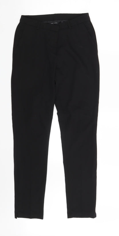 New Look Womens Black   Chino Trousers Size 8 L30 in