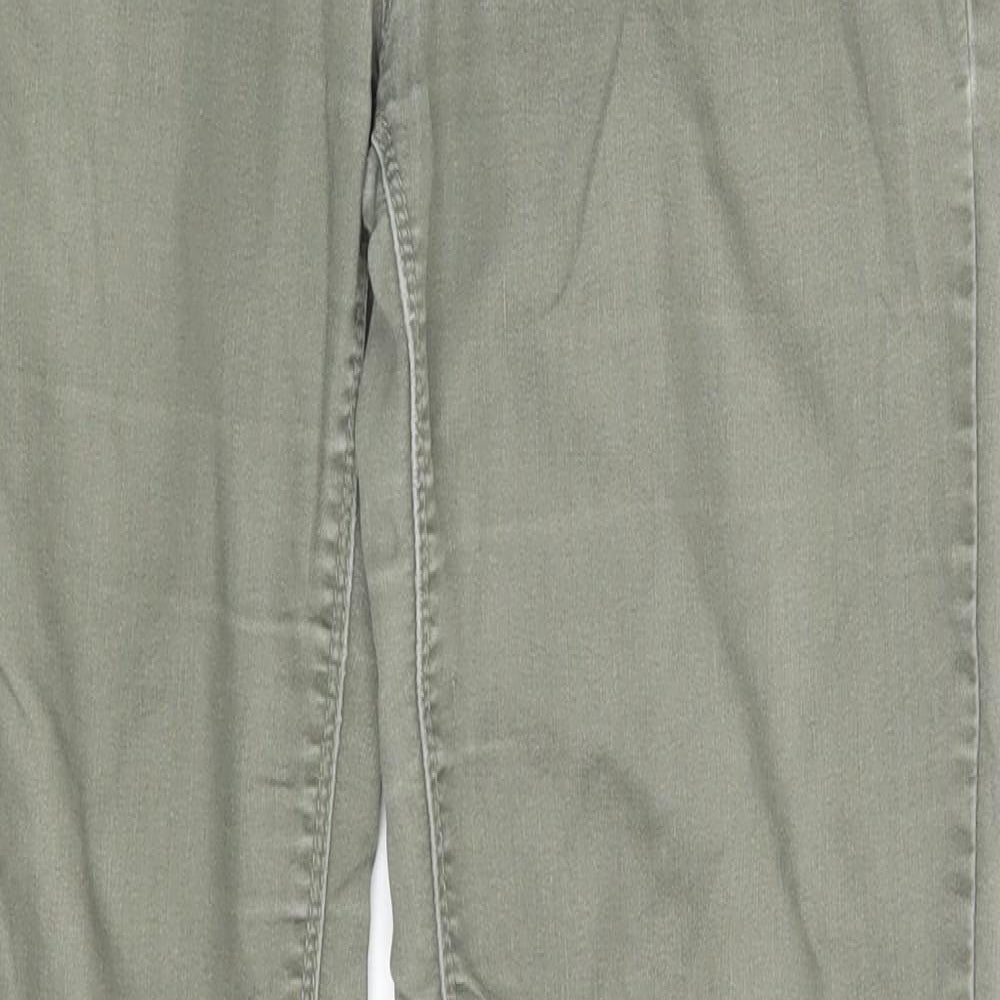 Denim Co. Womens Green  Denim Skinny Jeans Size 8 L29 in