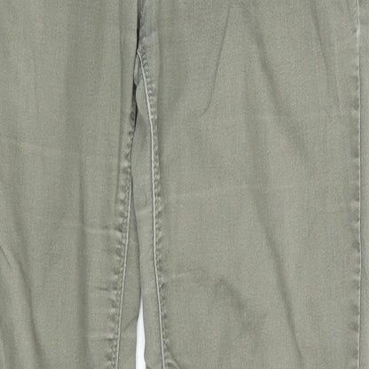 Denim Co. Womens Green  Denim Skinny Jeans Size 8 L29 in