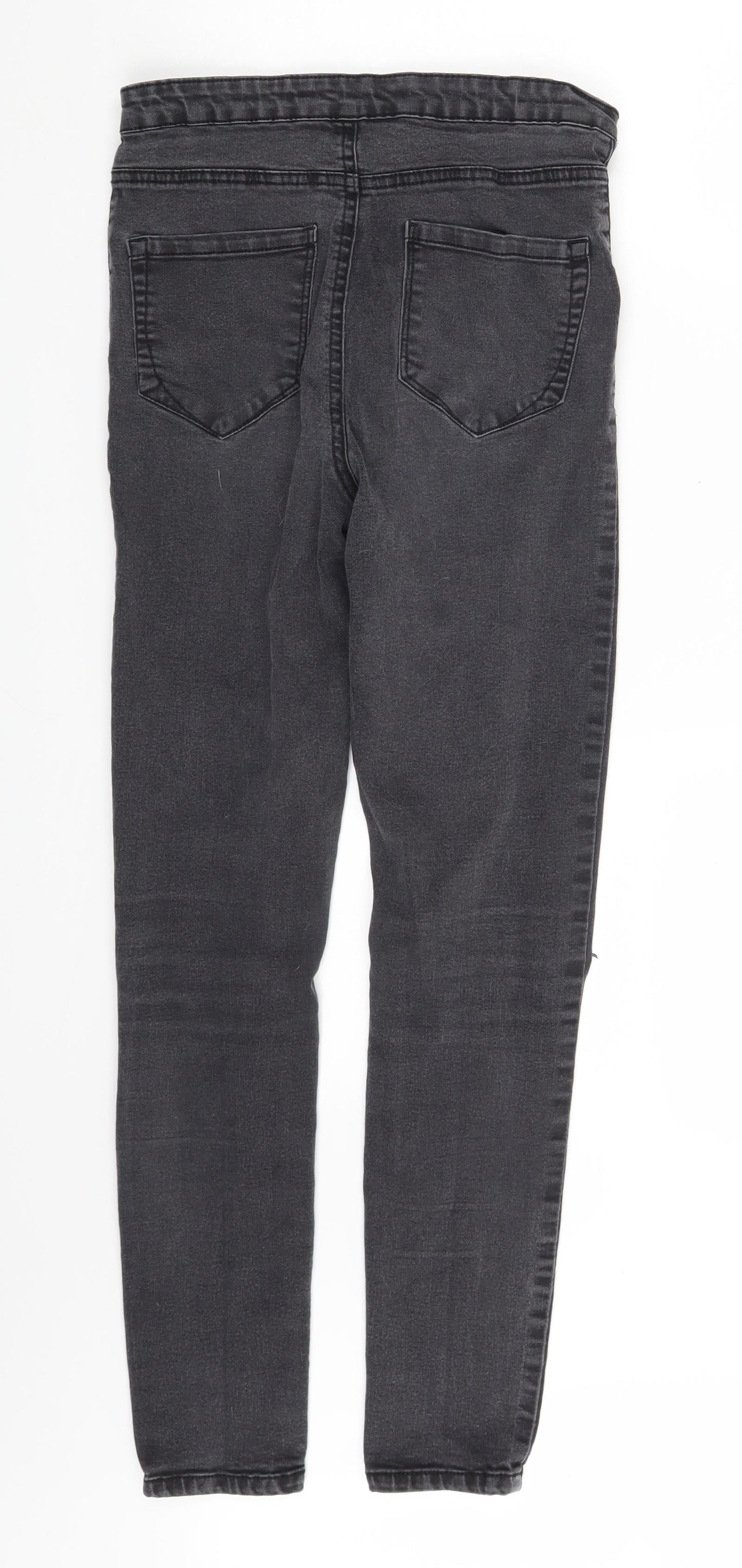 Denim Co. Womens Grey  Denim Skinny Jeans Size 10 L27 in