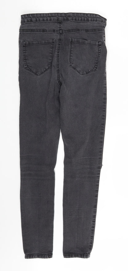 Denim Co. Womens Grey  Denim Skinny Jeans Size 10 L27 in