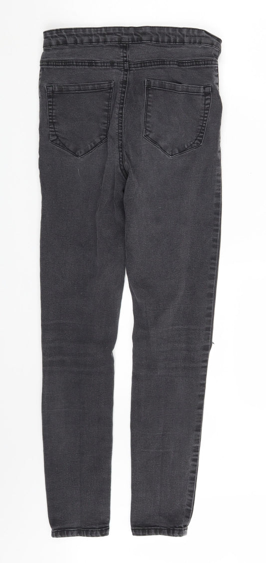 Denim Co. Womens Grey  Denim Skinny Jeans Size 10 L27 in