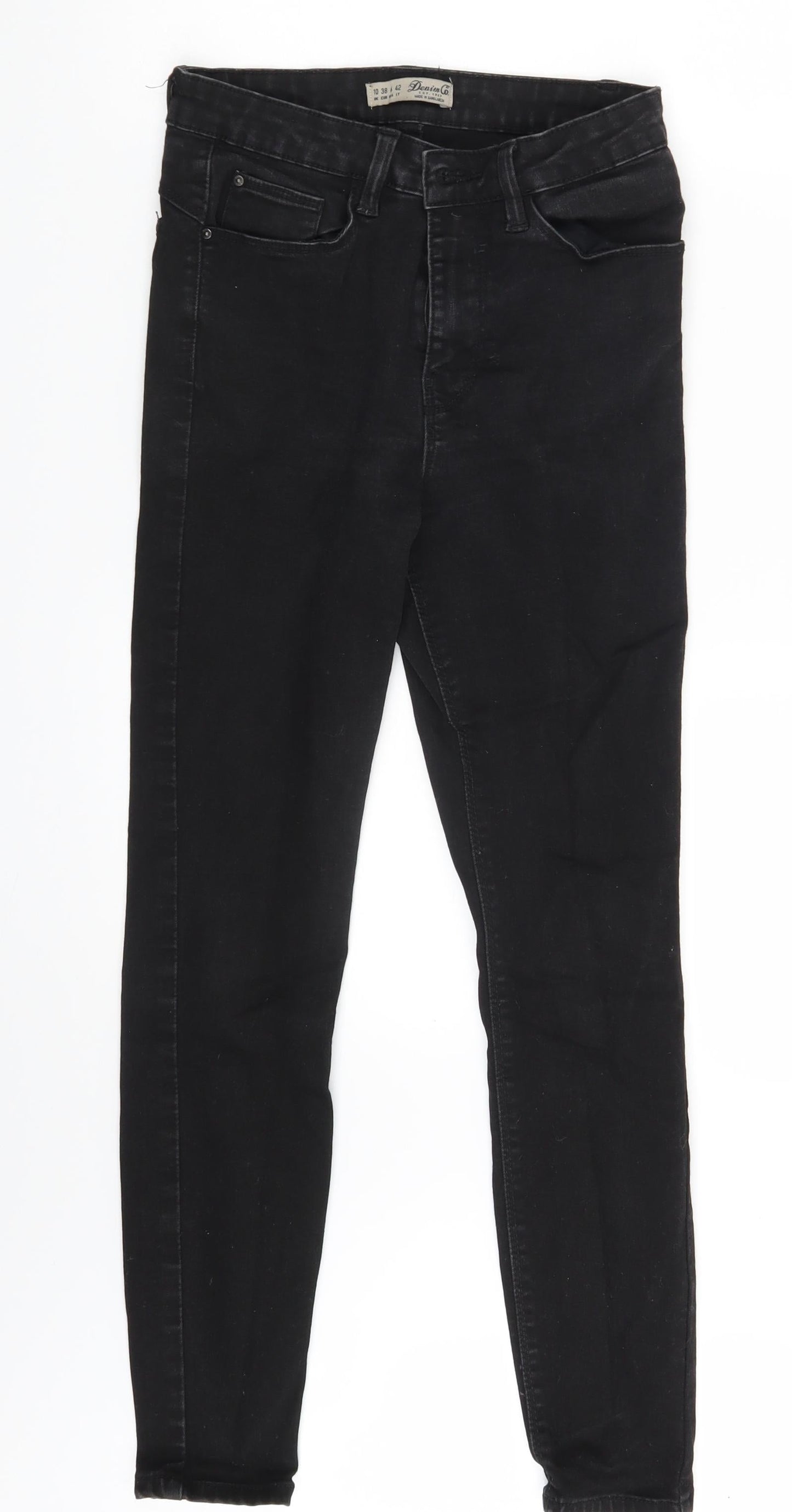 Denim Co. Womens Black   Skinny Jeans Size 10 L26 in