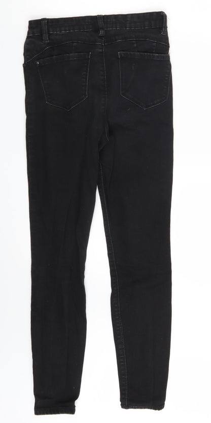 Denim Co. Womens Black   Skinny Jeans Size 10 L26 in
