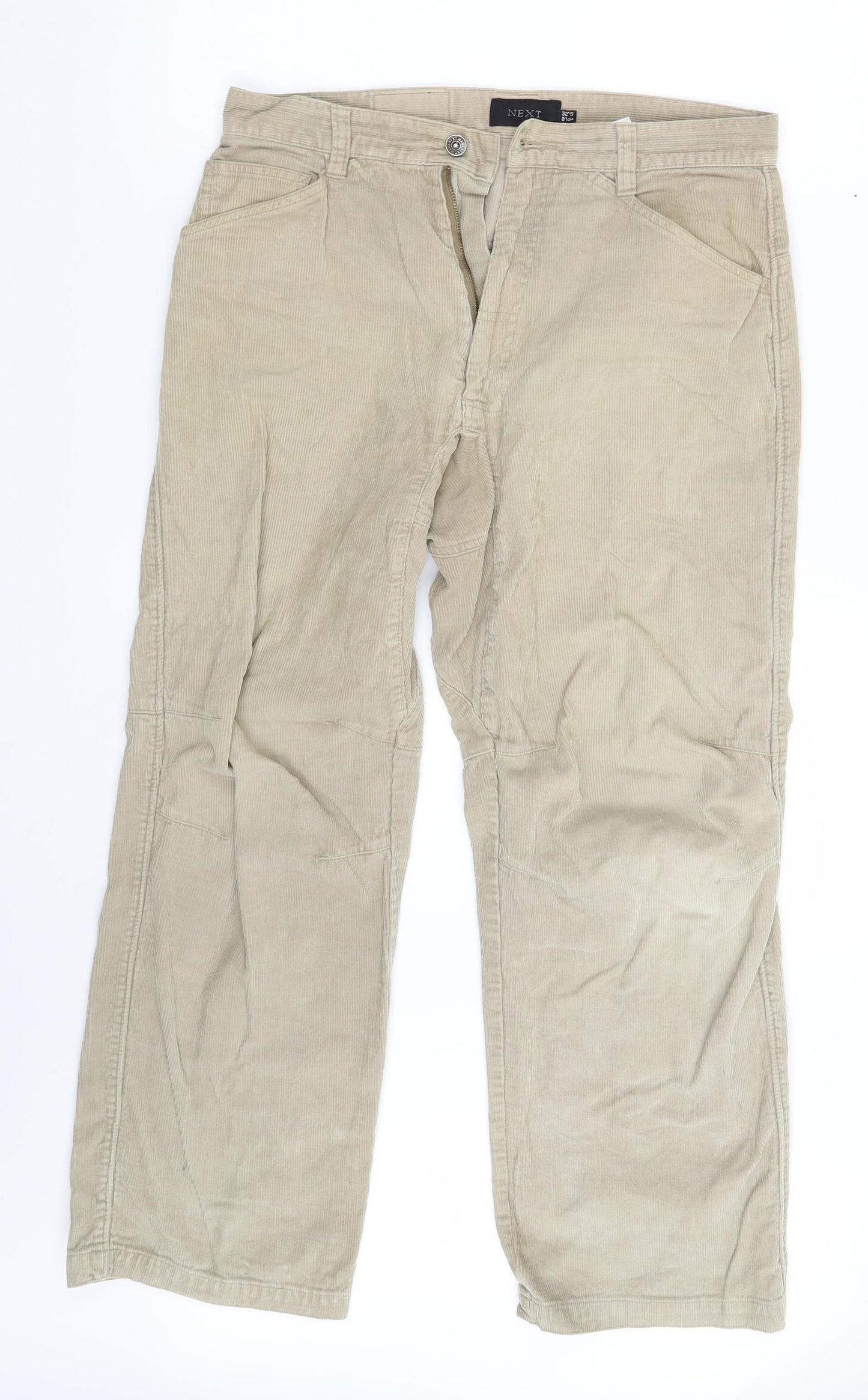 Mens UK Size 32 in NEXT Regular Fit Straight Beige Jeans