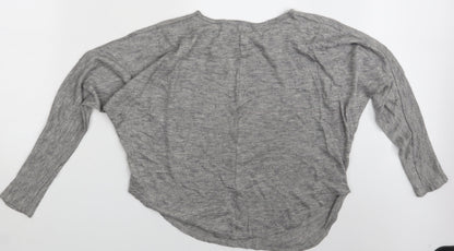 Womens UK Size S QED London Grey Pullover Jumper