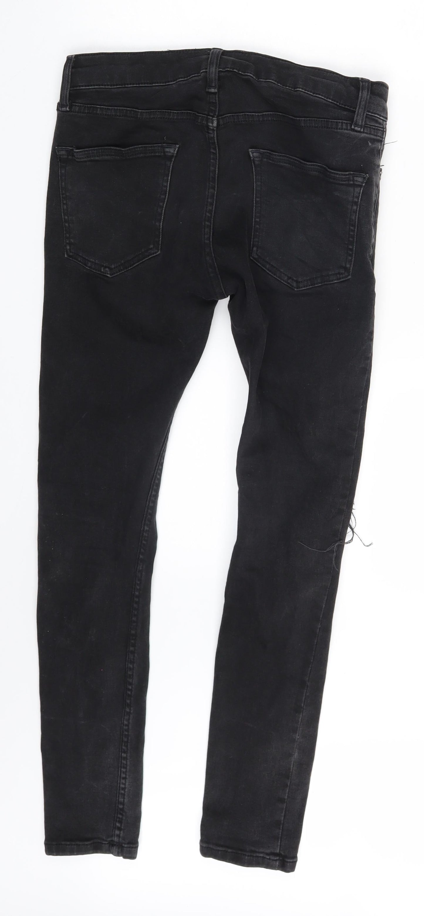 Mens UK Size 30 in Topman Slim Fit Skinny Black Jeans