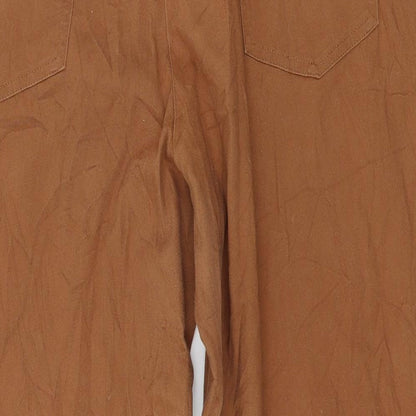 Casual Wear Womens Brown   Cropped Trousers Size 20 L23 in