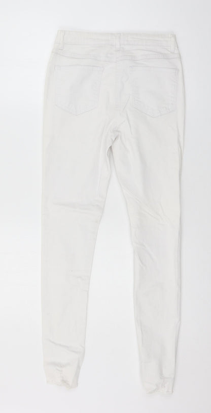 Parisian Womens White  Denim Skinny Jeans Size 10 L27 in