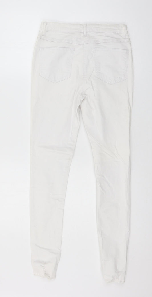 Parisian Womens White  Denim Skinny Jeans Size 10 L27 in
