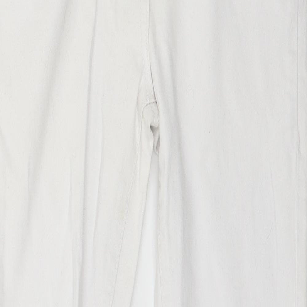 Parisian Womens White  Denim Skinny Jeans Size 10 L27 in