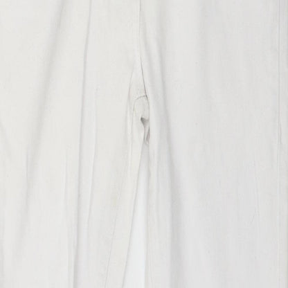 Parisian Womens White  Denim Skinny Jeans Size 10 L27 in