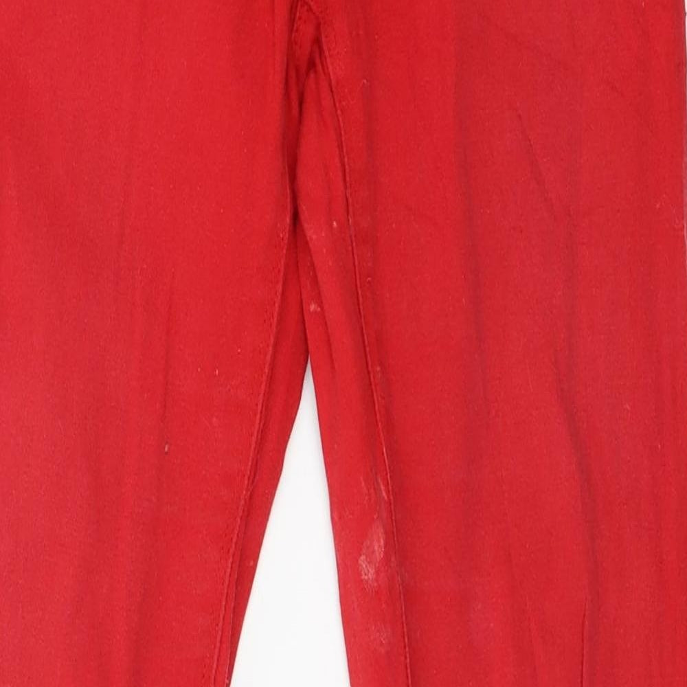 Miss Romance Womens Red  Denim Jegging Jeans Size 28 in L28 in