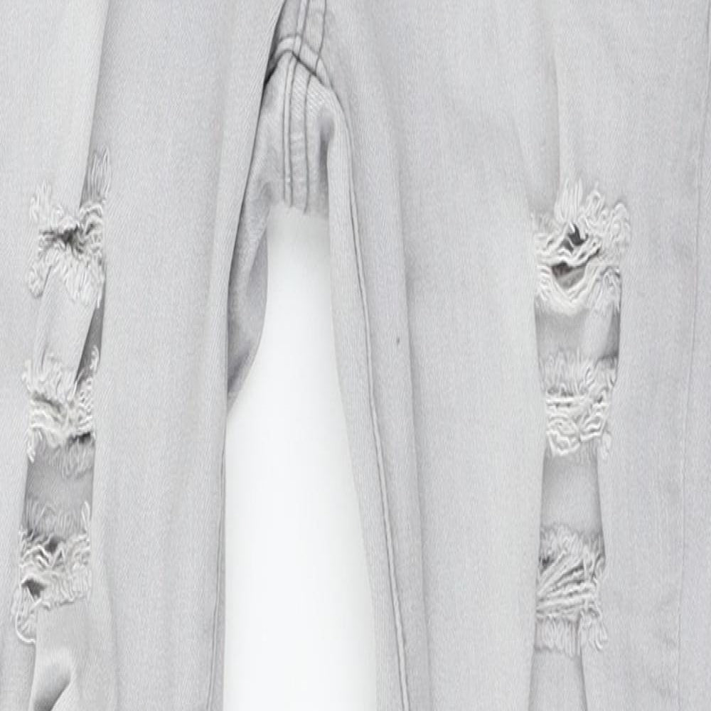 Denim & Co. Womens Grey  Denim Skinny Jeans Size 6 L27 in