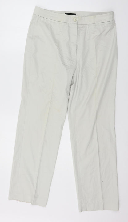 Womens UK Size 14 Cambio Regular Fit  Grey Trousers
