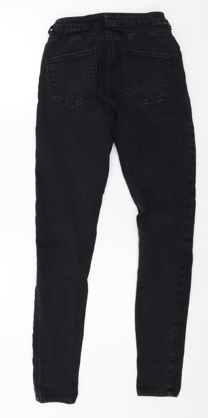Dorothy Perkins Womens Black  Denim Skinny Jeans Size 8 L29 in