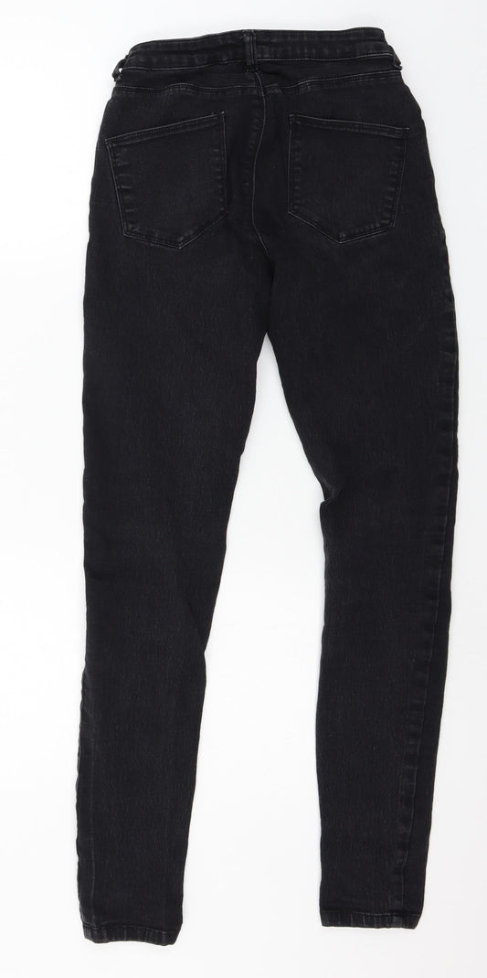 Dorothy Perkins Womens Black  Denim Skinny Jeans Size 8 L29 in