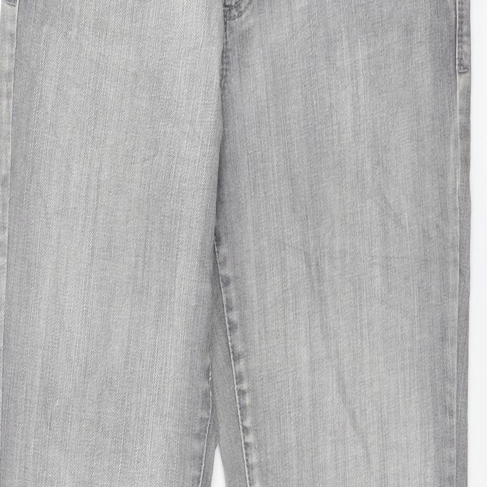 Yessica Womens Grey  Denim Straight Jeans Size 10 L30 in