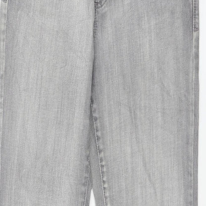 Yessica Womens Grey  Denim Straight Jeans Size 10 L30 in
