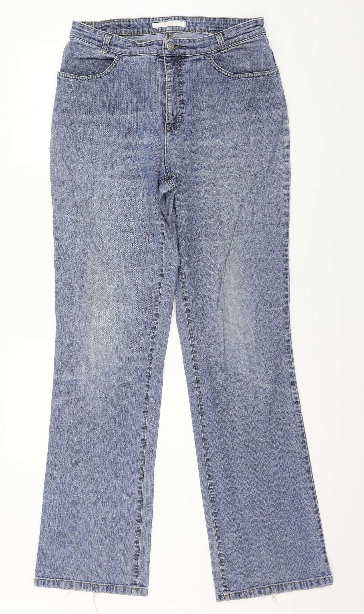 MAC Womens Blue  Denim Straight Jeans Size 30 in L32 in