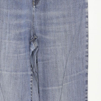 MAC Womens Blue  Denim Straight Jeans Size 30 in L32 in