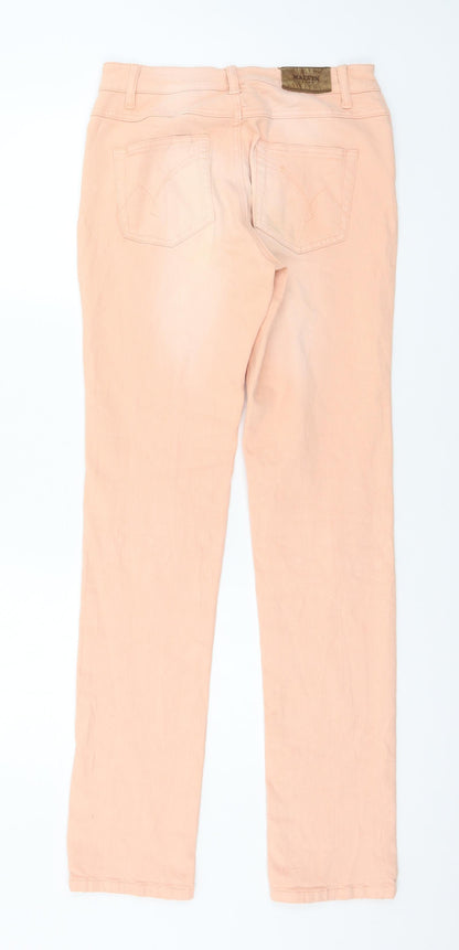 MALVIN Womens Orange  Denim Skinny Jeans Size 8 L32 in