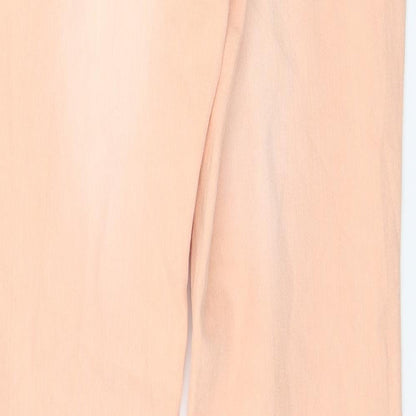 MALVIN Womens Orange  Denim Skinny Jeans Size 8 L32 in