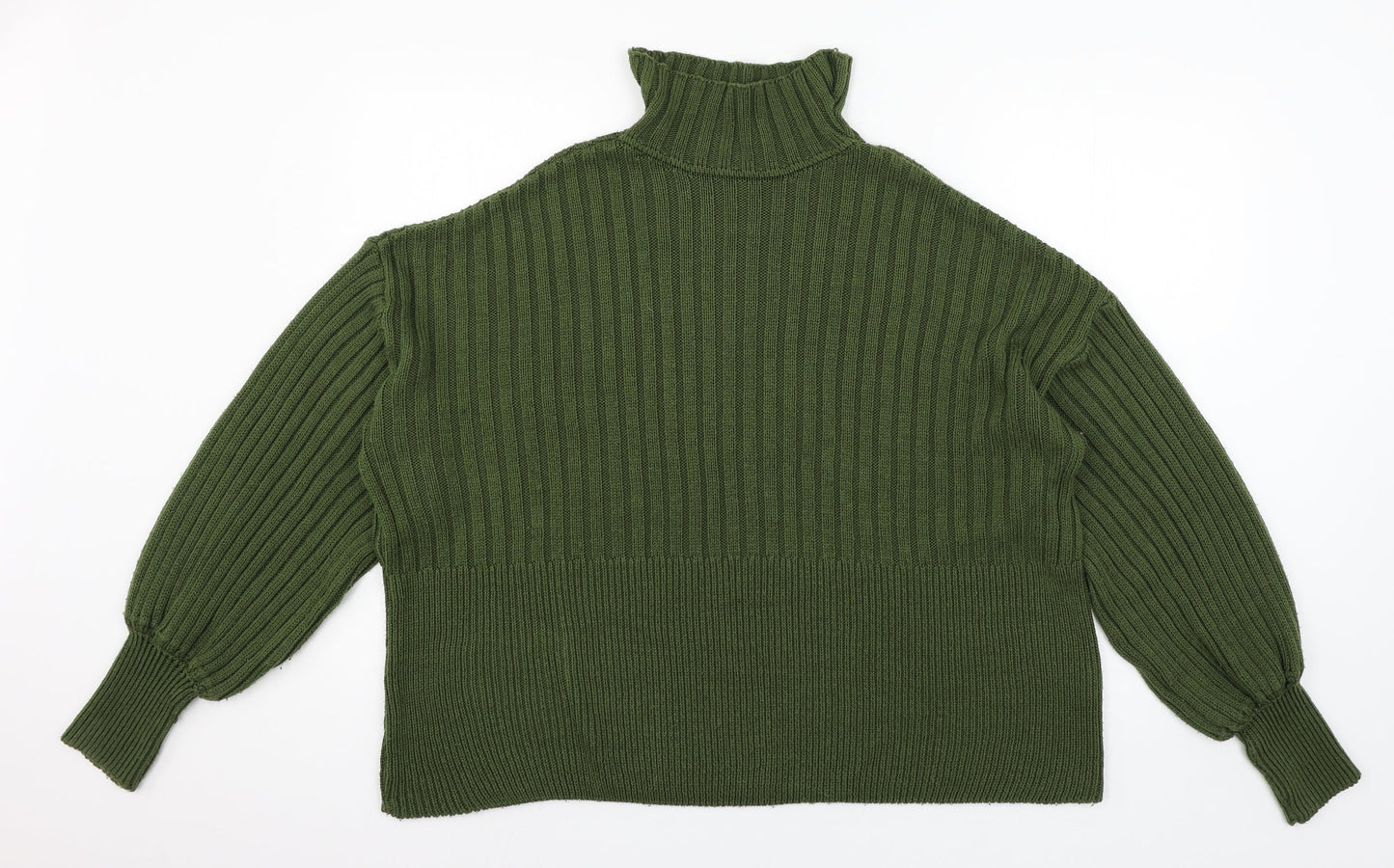 I SAW IT FIRST Womens Green  Knit Pullover Jumper Size M