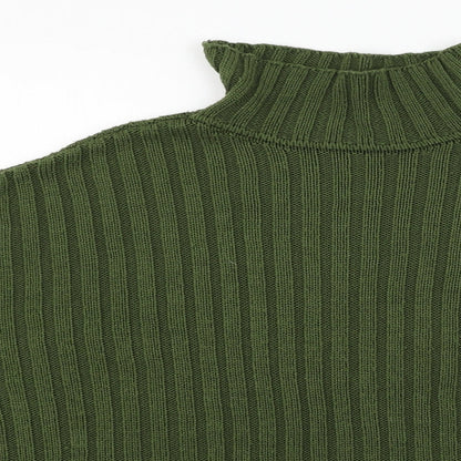 I SAW IT FIRST Womens Green  Knit Pullover Jumper Size M