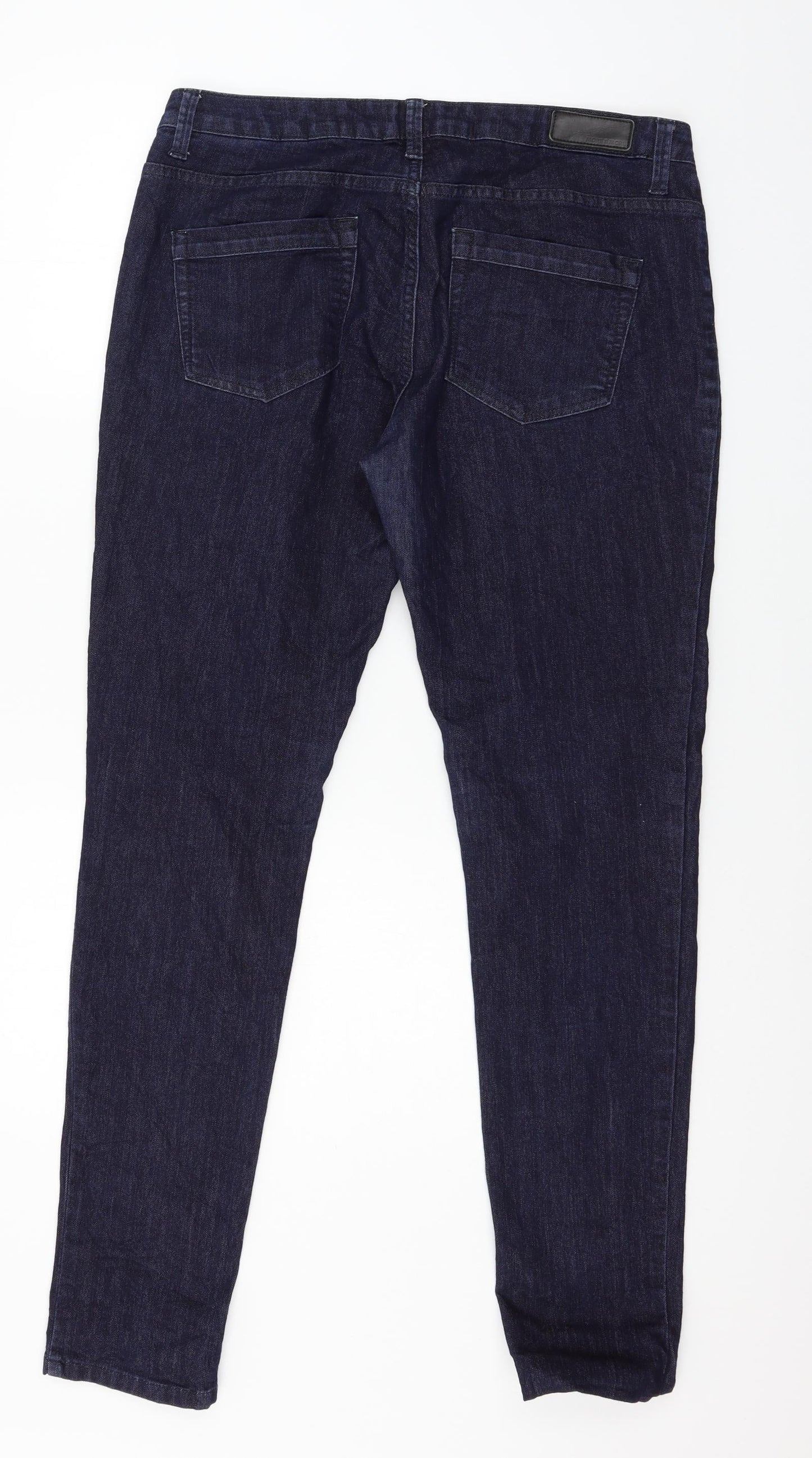 MORE & MORE Womens Blue  Denim Straight Jeans Size 14 L30 in