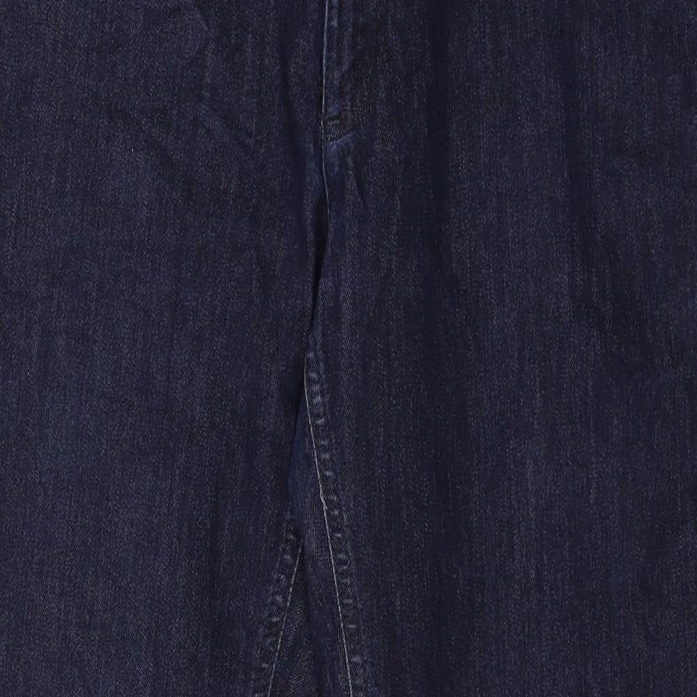 MORE & MORE Womens Blue  Denim Straight Jeans Size 14 L30 in