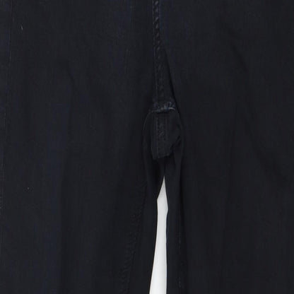 Preworn Womens Black  Denim Skinny Jeans Size 28 in L32 in