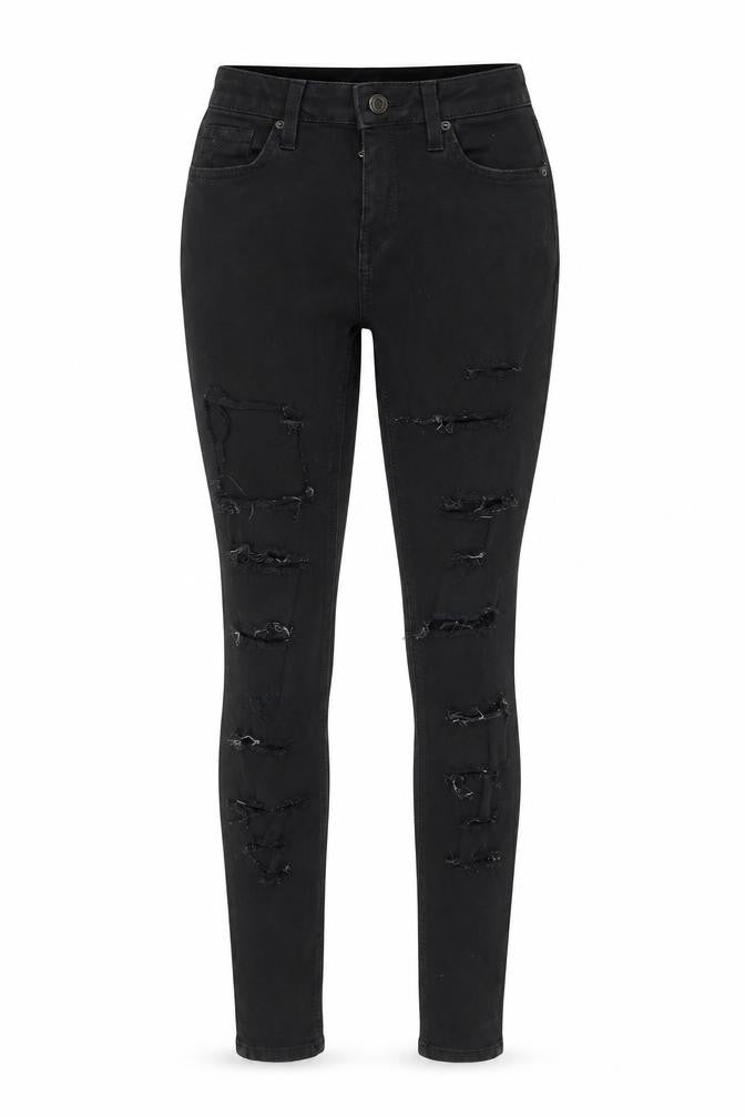 Womens UK Size 25 in Topshop Regular Fit Skinny Black Jeans
