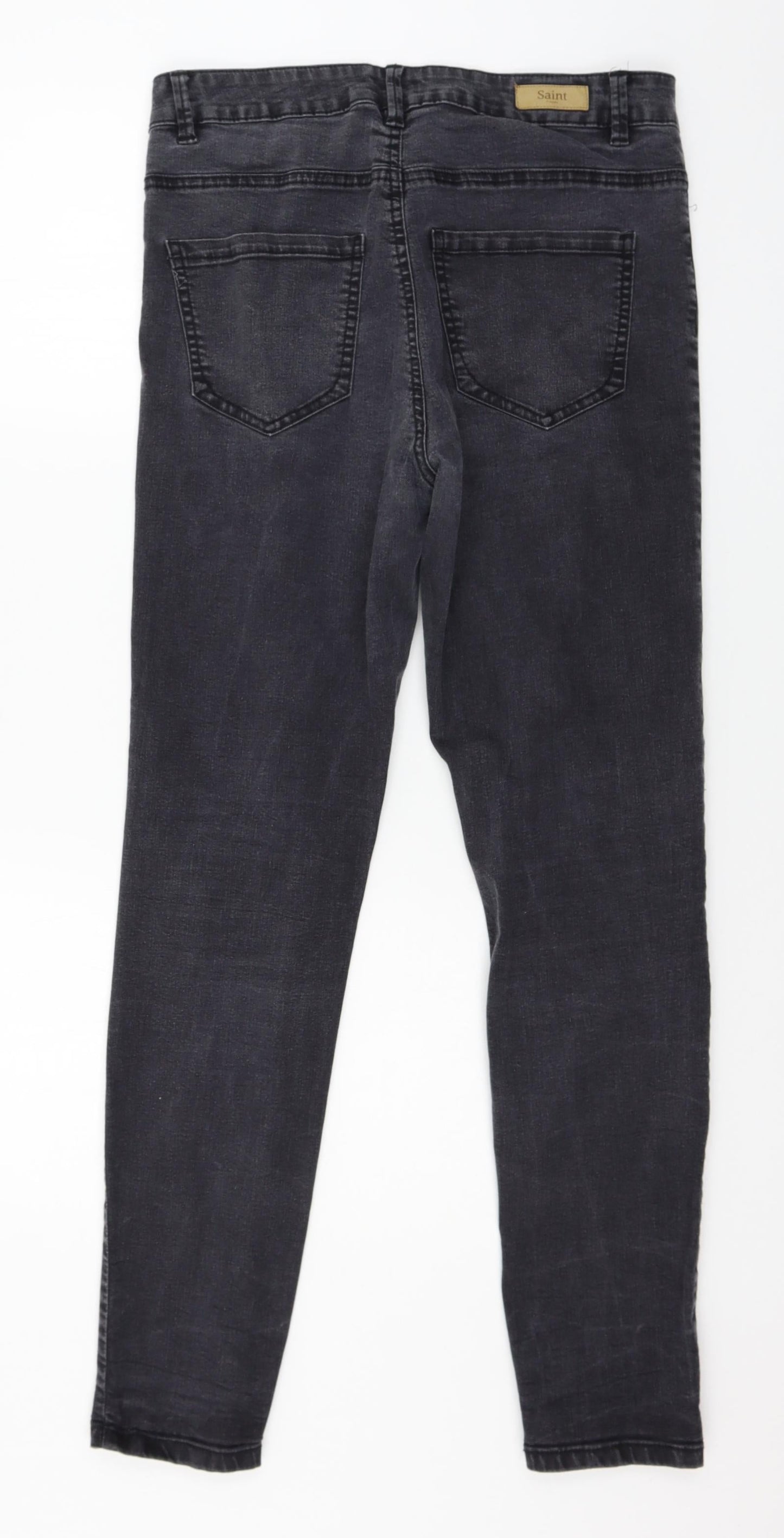 Saint Tropez Womens Grey  Denim Skinny Jeans Size 32 in L29 in