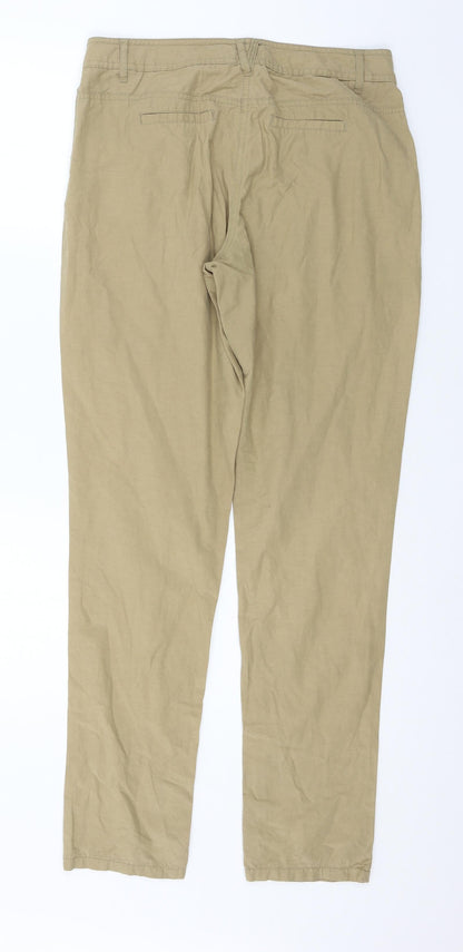 Womens UK Size 8 Dorothy Perkins Regular Fit  Brown Trousers