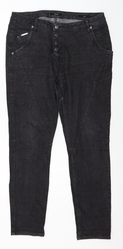 OPUS Womens Grey  Denim Skinny Jeans Size 12 L28 in