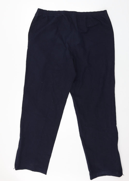 Womens UK Size XL DECATHLON Regular Fit  Blue Trousers