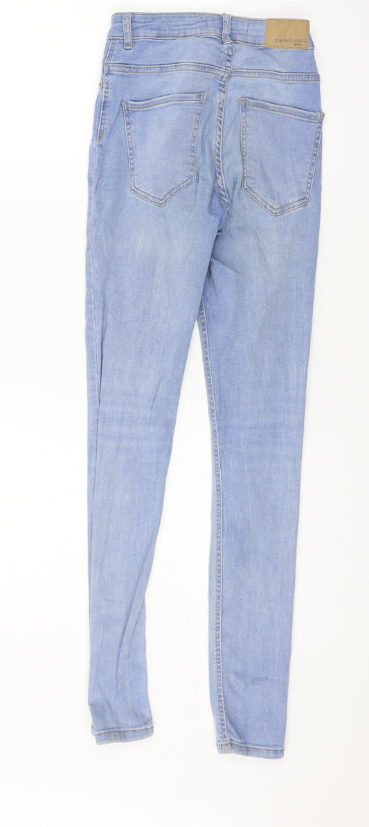 Perfect Jeans Womens Blue  Denim Skinny Jeans Size S L28 in