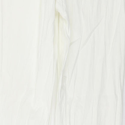 Womens UK Size M Preworn Regular Fit  White Trousers