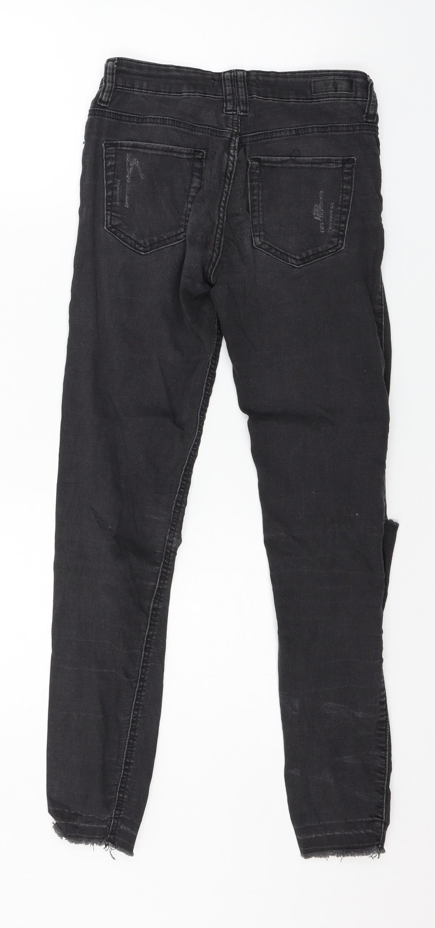 Bershka Womens Grey  Denim Skinny Jeans Size 6 L27 in