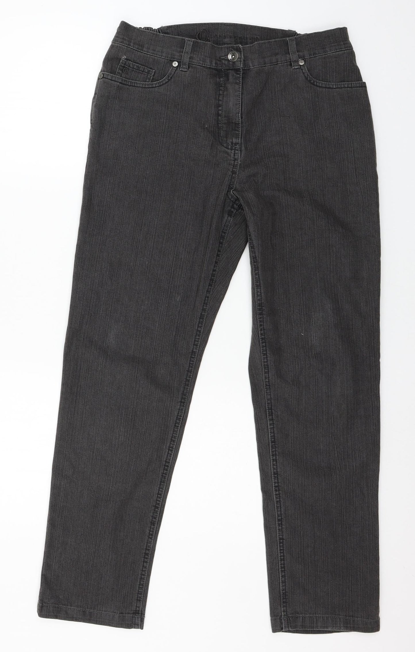CC Collection Womens Grey  Denim Straight Jeans Size 32 in L28 in