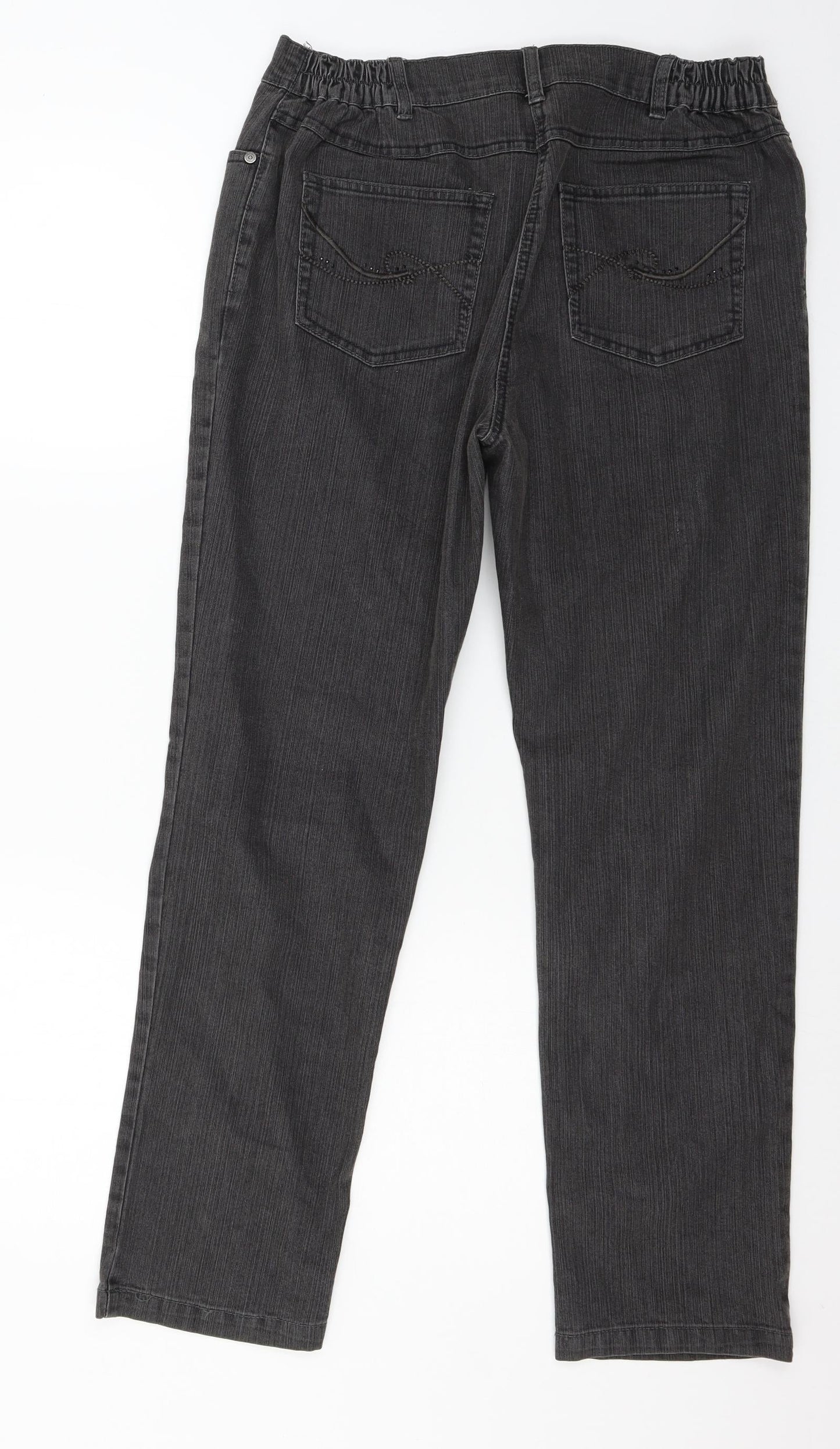 CC Collection Womens Grey  Denim Straight Jeans Size 32 in L28 in