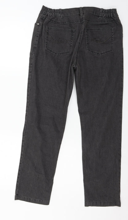 CC Collection Womens Grey  Denim Straight Jeans Size 32 in L28 in