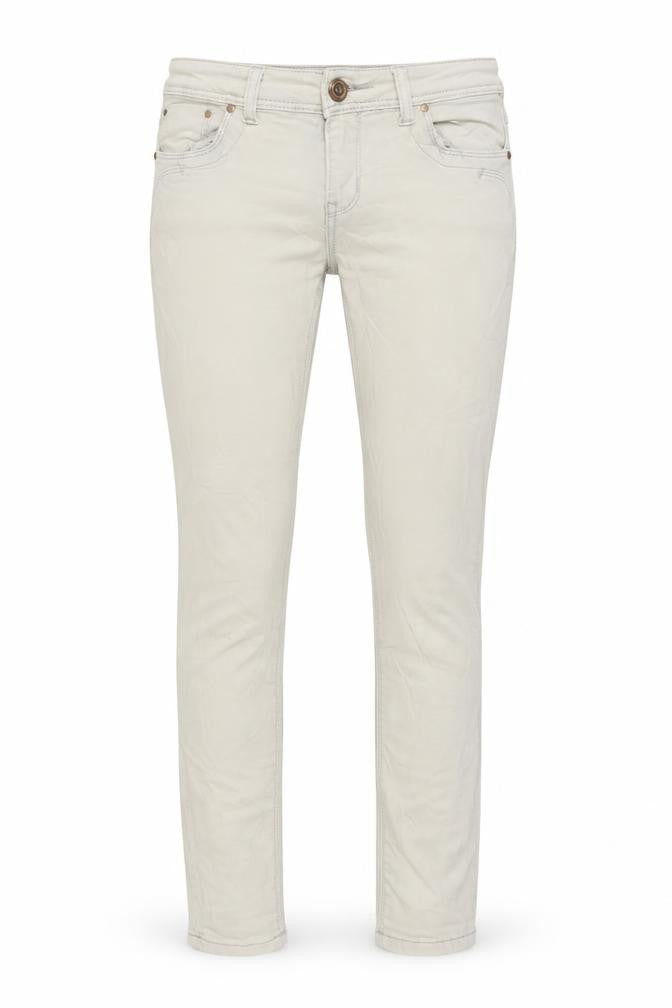 Womens UK Size 8 Monday Regular Fit Skinny Ivory Jeans