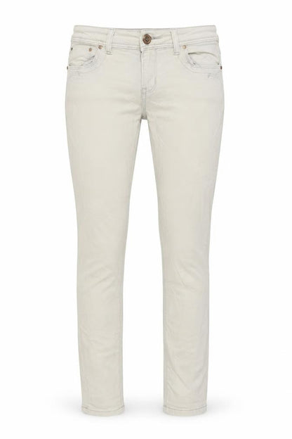 Womens UK Size 8 Monday Regular Fit Skinny Ivory Jeans