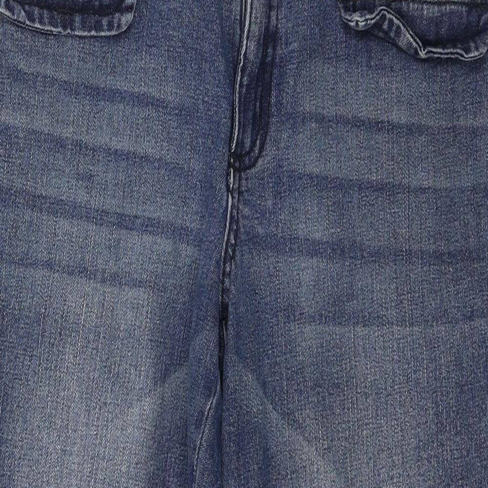 AriZona Womens Blue  Denim Straight Jeans Size 8 L25 in