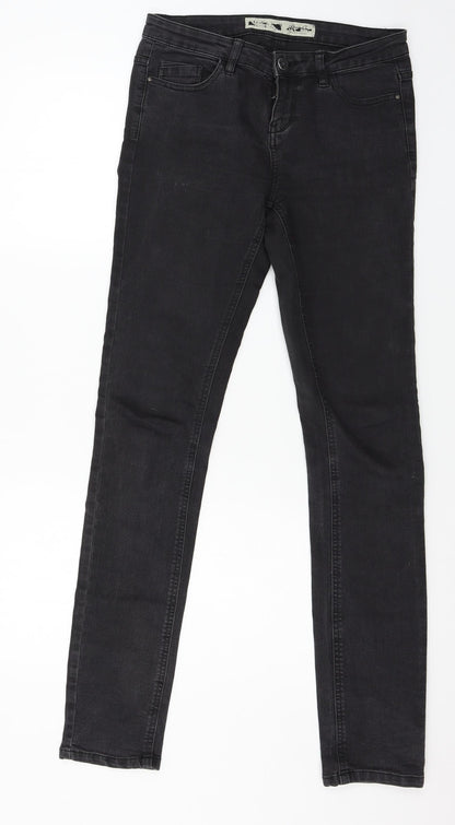 Denim & Co. Womens Black  Denim Skinny Jeans Size 8 L31 in