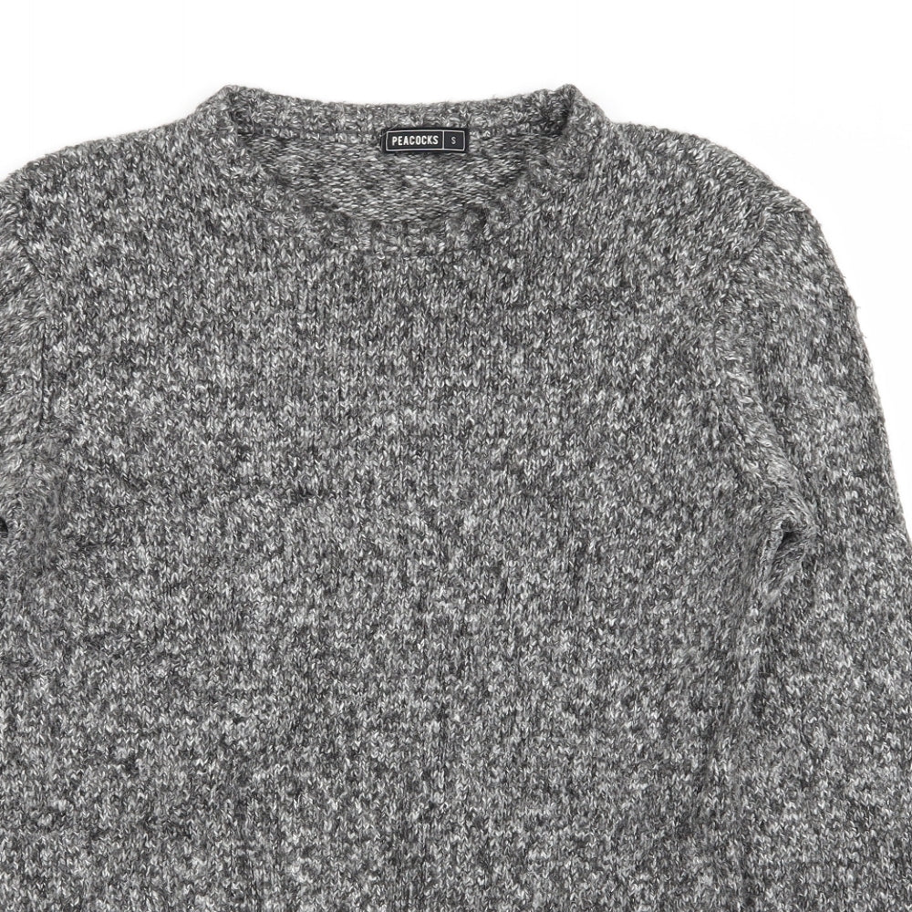 Peacocks Mens Grey   Pullover Jumper Size S